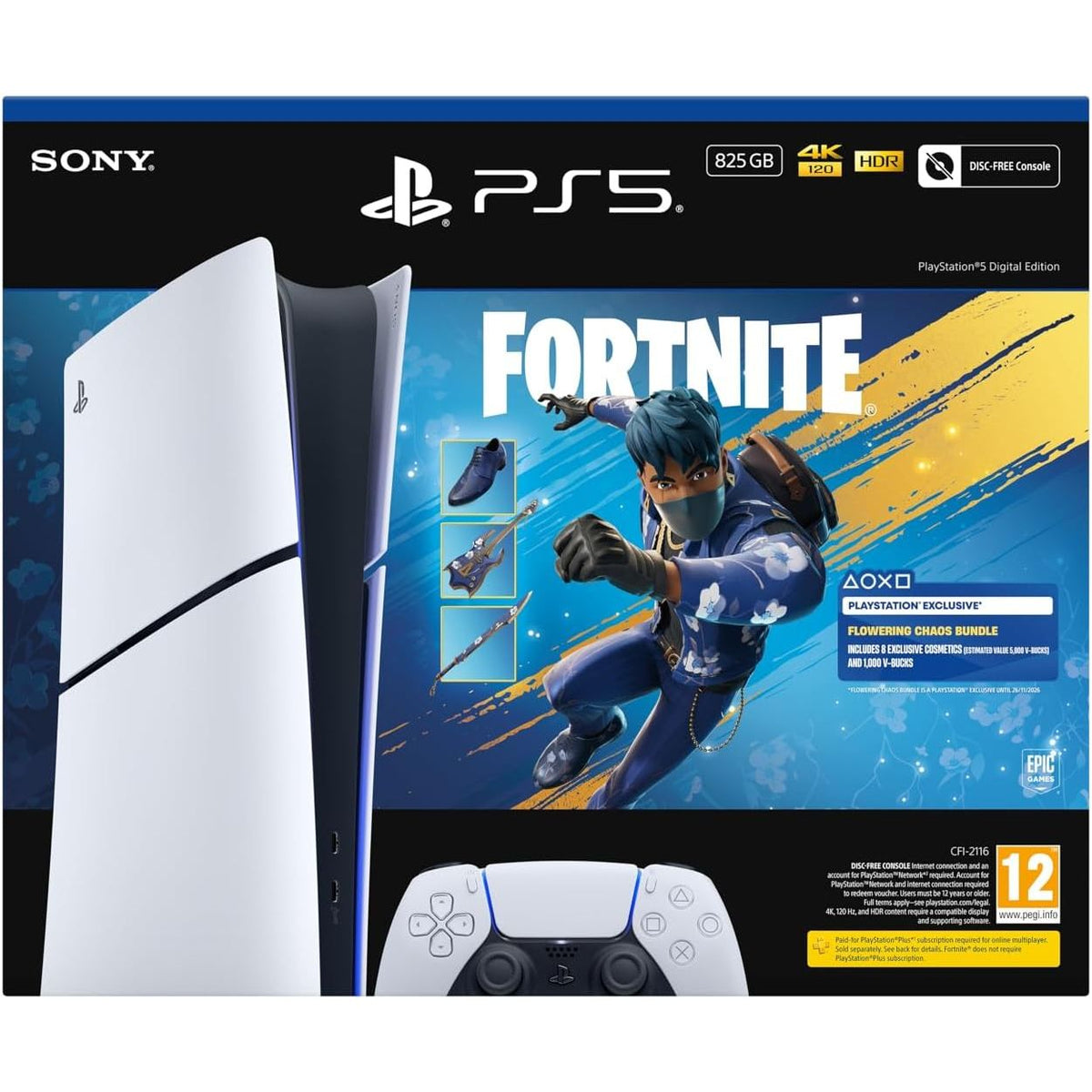 PlayStation 5 Digital Edition - Fortnite Flowering Chaos Bundle